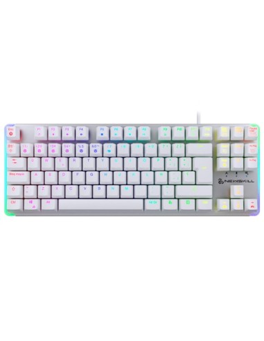 Newskill Gaming Gungnyr TKL Pro Ivory teclado Juego USB QWERTY Español Blanco