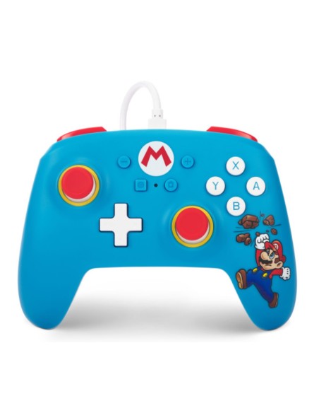 PowerA NSGP0198-01 mando y volante Azul USB Gamepad Analógico Nintendo Switch, Nintendo Switch OLED