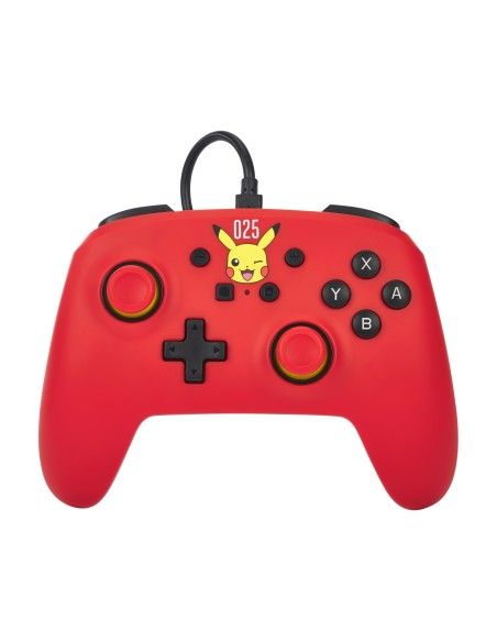 PowerA NSGP0200-01 mando y volante Rojo USB Gamepad Analógico Nintendo Switch, Nintendo Switch OLED