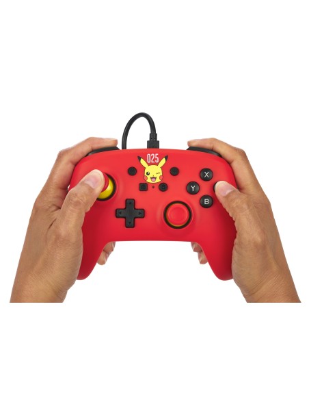 PowerA NSGP0200-01 mando y volante Rojo USB Gamepad Analógico Nintendo Switch, Nintendo Switch OLED