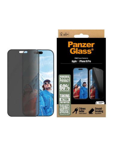 PanzerGlass PG Priv Scrn iPhone 16P 6.3Inch UWF Protector de pantalla Apple 1 pieza(s)