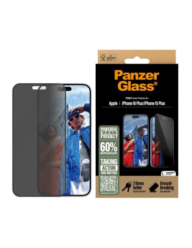 PanzerGlass PG Priv Scrn iPhone 16 6.7Inch UWF Protector de pantalla Apple 1 pieza(s)