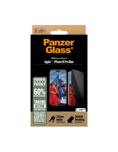 PanzerGlass PG Priv Scrn iPhone 16P 6.9Inch UWF Protector de pantalla Apple 1 pieza(s)
