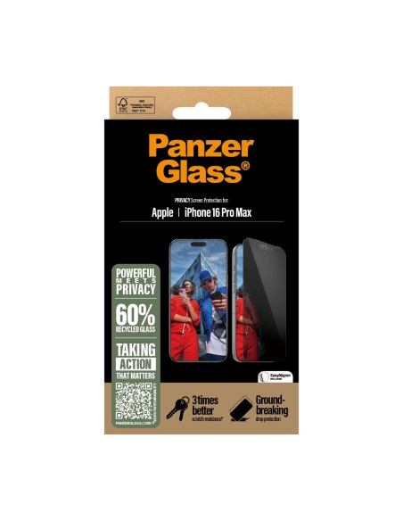 PanzerGlass PG Priv Scrn iPhone 16P 6.9Inch UWF Protector de pantalla Apple 1 pieza(s)