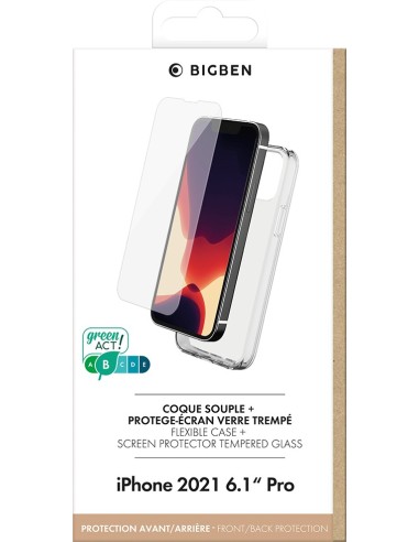 Bigben Connected PACKSILIVTIP1361P funda para teléfono móvil 15,5 cm (6.1") Transparente