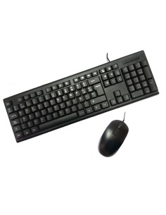 Flytech HK-616 + HM-81 teclado Ratón incluido Oficina USB Español Negro