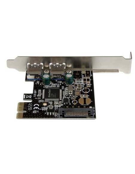 StarTech.com Adaptador Tarjeta Controladora PCI Express PCI-E 2 Puertos USB 3.0 con Alimentación SATA