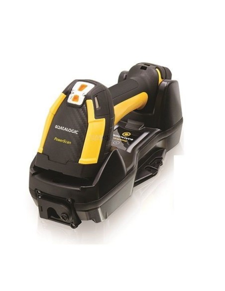 Datalogic PM9600-HP433RBK10 lector de código de barras Lector de códigos de barras portátil 1D 2D Laser Negro, Amarillo