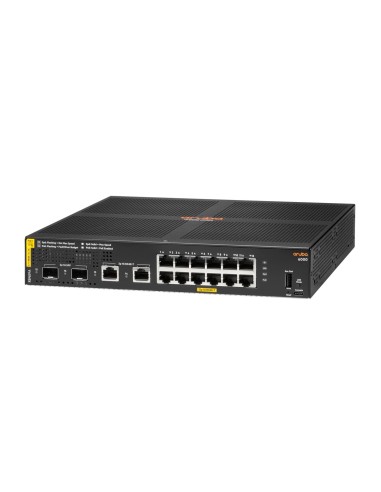 HPE Aruba Networking Aruba 6000 12G Class4 PoE 2G 2SFP 139W Gestionado L3 Gigabit Ethernet (10 100 1000) Energía sobre Ethernet