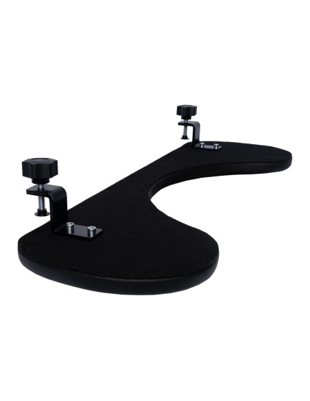 R-Go Tools Reposabrazos R-Go, ergonómico, simétrico, con recorte abdominal, espuma blanda, negro