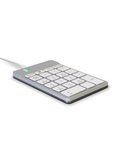 R-Go Tools Teclado numérico R-Go Numpad Break, teclado numérico ergonómico con software de pausa, con cable, blanco 2