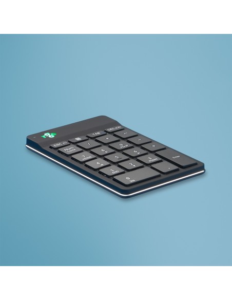R-Go Tools Teclado numérico R-Go Numpad Break, teclado numérico ergonómico con software de pausa, bluetooth, negro