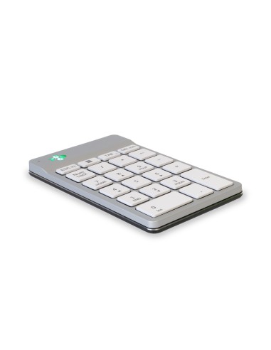 R-Go Tools Teclado numérico R-Go Numpad Break, teclado numérico ergonómico con software de pausa, bluetooth, blanco