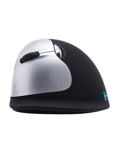 R-Go Tools Ratón ergonómico R-Go HE Break con software de pausa, grande (tamaño de mano ≥ 185 mm), zurdo, bluetooth, negro