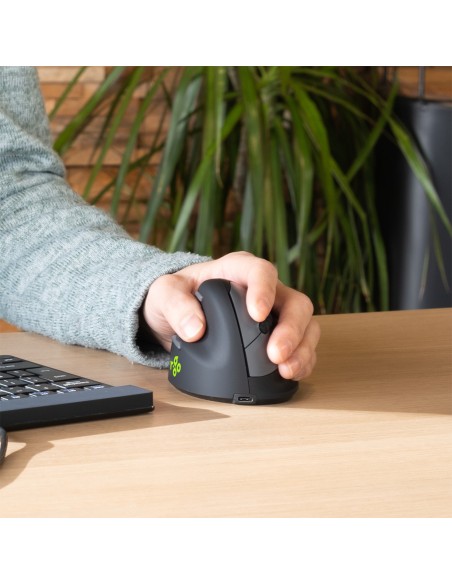 R-Go Tools Ratón ergonómico R-Go HE Break con software de pausa, mediano (tamaño de mano 165-185 mm), zurdo, bluetooth, negro R-Go Tools Ratón ergonómico R-Go HE Break con software de pausa, mediano (tamaño de mano 165-185 mm), zurdo, bluetooth, negro