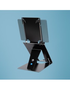 R-Go Tools Soporte para tablet y portátil R-Go Riser Duo, apto para pantallas de 10-22 pulgadas, negro