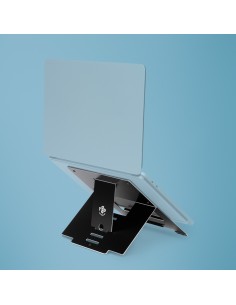 R-Go Tools Soporte para portátil R-Go Riser Flexible, elevador plegable ajustable para portátil, ergonómico, aluminio Hylite,