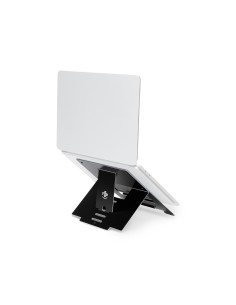 R-Go Tools Soporte para portátil R-Go Riser Flexible, elevador plegable ajustable para portátil, ergonómico, aluminio Hylite, 2