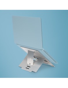 R-Go Tools Soporte para portátil R-Go Riser Flexible, elevador plegable ajustable para portátil, ergonómico, aluminio Hylite,