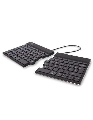 R-Go Tools Teclado ergonómico R-Go Split Break con software de pausa, teclado dividido ergonómico, QWERTY (ES), bluetooth, negro