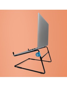 R-Go Tools Soporte para portátil R-Go Steel Office, apto para 10-22 pulgadas, negro