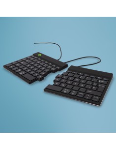 R-Go Tools Teclado ergonómico R-Go Split Break v2 con software de pausa, teclado dividido, QWERTY (ES), cableado, negro