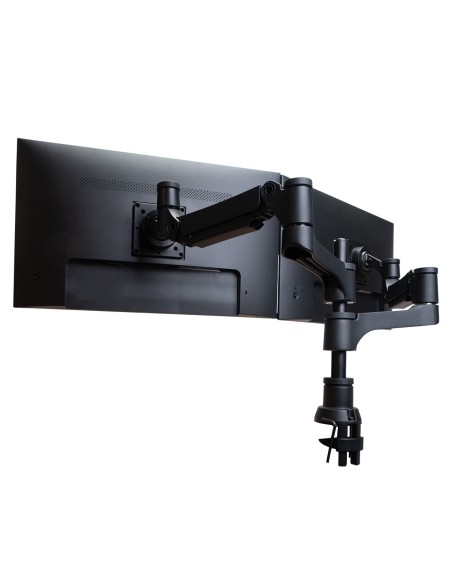 R-Go Tools Brazo de monitor R-Go Caparo Dual para dos monitores capacidad de carga de 3-9kg, ajustable con resorte de gas,