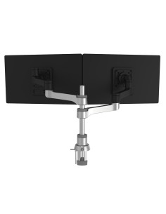 R-Go Tools Brazo de monitor R-Go Zepher Dual, para dos monitores, ajustable, capacidad de carga de 0- 8 kg, 100% circular, negro