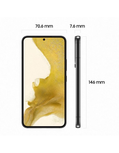 Samsung Galaxy S22 SM-S901B 15,5 cm (6.1") SIM doble Android 12 5G USB Tipo C 8 GB 256 GB 3700 mAh Negro
