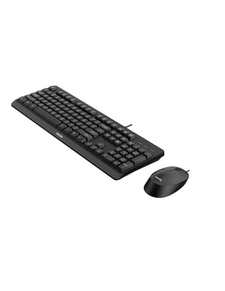 Philips 2000 series SPT6207BL 16 teclado Ratón incluido Universal USB QWERTY Inglés Negro