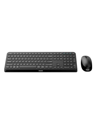 Philips 4000 series SPT6407B 16 teclado Ratón incluido Universal RF Wireless + Bluetooth QWERTY Inglés Negro