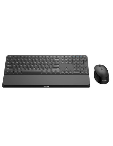 Philips 6000 series SPT6607B 16 teclado Ratón incluido Universal RF Wireless + Bluetooth Negro