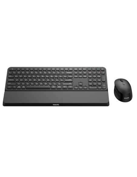 Philips 6000 series SPT6607B 16 teclado Ratón incluido Universal RF Wireless + Bluetooth Negro