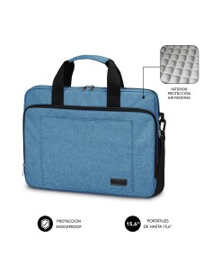 SUBBLIM Maletín Ordenador Air Padding Laptop bag 15,6" Azul 2