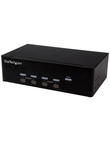 StarTech.com Conmutador KVM de 4 puertos con VGA doble y concentrador USB 2.0 de 2 puertos StarTech.com Conmutador KVM de 4 puertos con VGA doble y concentrador USB 2.0 de 2 puertos