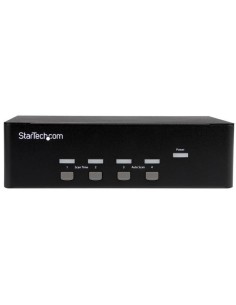 StarTech.com Conmutador KVM de 4 puertos con VGA doble y concentrador USB 2.0 de 2 puertos 2