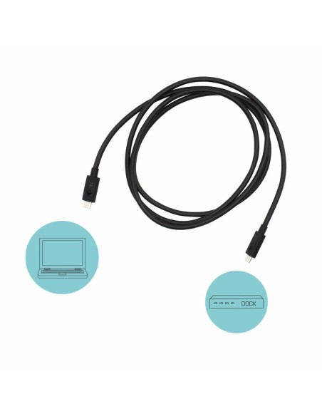 i-tec Thunderbolt 3 – Class Cable, 40 Gbps, 100W Power Delivery, USB-C Compatible, 150cm i-tec Thunderbolt 3 – Class Cable, 40 Gbps, 100W Power Delivery, USB-C Compatible, 150cm