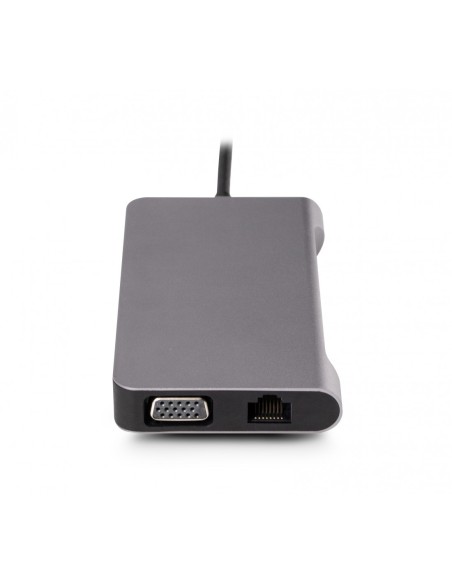 Urban Factory TCM16UF base para portátil y replicador de puertos Alámbrico USB 3.2 Gen 1 (3.1 Gen 1) Type-C Gris