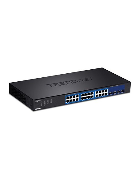 Trendnet TEG-30284 switch Gestionado Gigabit Ethernet (10 100 1000) 1U Negro