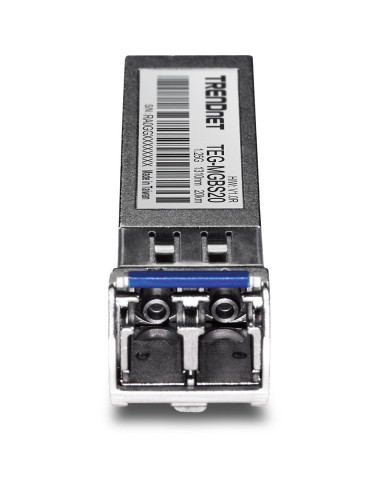 Trendnet TEG-MGBS20 convertidor de medio 1250 Mbit s 1310 nm Monomodo Negro, Acero inoxidable