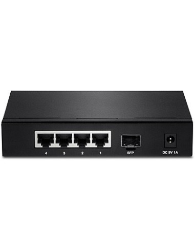 Trendnet TEG-S51SFP switch No administrado Gigabit Ethernet (10 100 1000) Negro
