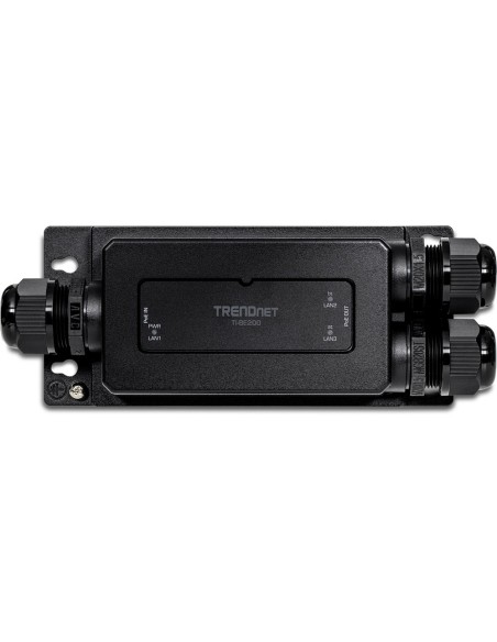Trendnet TI-BE200 ampliador de red Transmisor y receptor de red Negro 10, 100, 1000 Mbit s