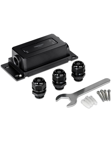 Trendnet TI-BE200 ampliador de red Transmisor y receptor de red Negro 10, 100, 1000 Mbit s