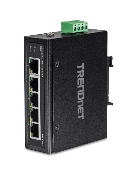 Trendnet TI-E50 switch No administrado Fast Ethernet (10 100) Negro