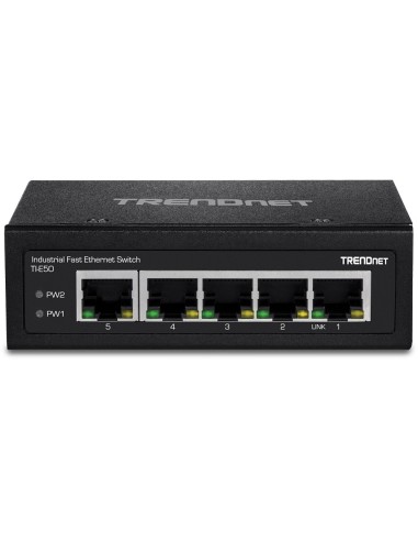 Trendnet TI-E50 switch No administrado Fast Ethernet (10 100) Negro