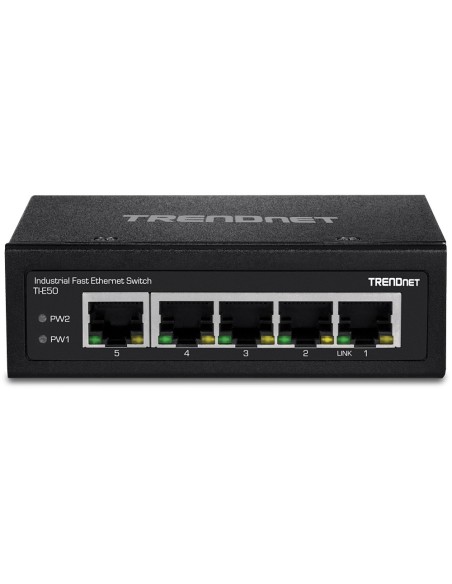 Trendnet TI-E50 switch No administrado Fast Ethernet (10 100) Negro