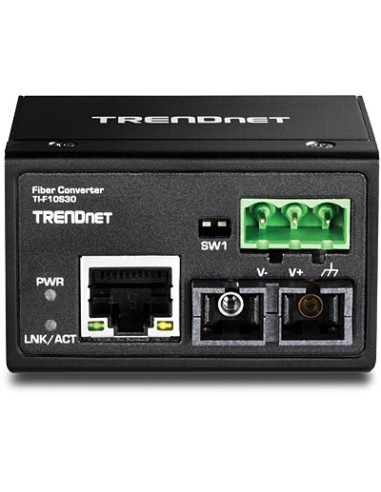 Trendnet TI-F10S30 convertidor de medio 200 Mbit s 1310 nm Monomodo Negro