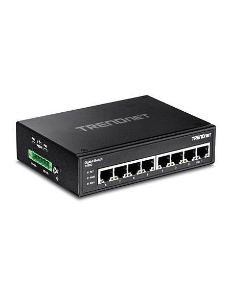 Trendnet TI-G80 switch No administrado L2 Gigabit Ethernet (10 100 1000) Negro