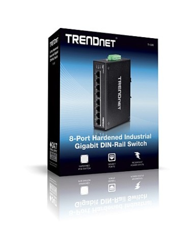 Trendnet TI-G80 switch No administrado L2 Gigabit Ethernet (10 100 1000) Negro