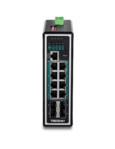 Trendnet TI-PG1284i Gestionado L2+ Gigabit Ethernet (10 100 1000) Energía sobre Ethernet (PoE) Negro